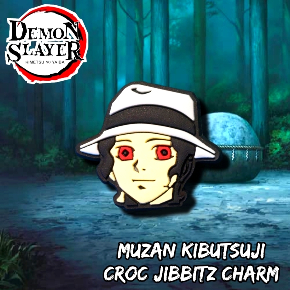💖3 Charms for $9💖 Muzan Kibutsuji Croc Charm Demon King Jibbitz - Demon Slayer